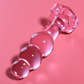 NEBULA SERIES BY IBIZA - MODELLO 1 PLUG ANALE VETRO BOROSILICATO ROSA 10.5 CM -O- 3 CM