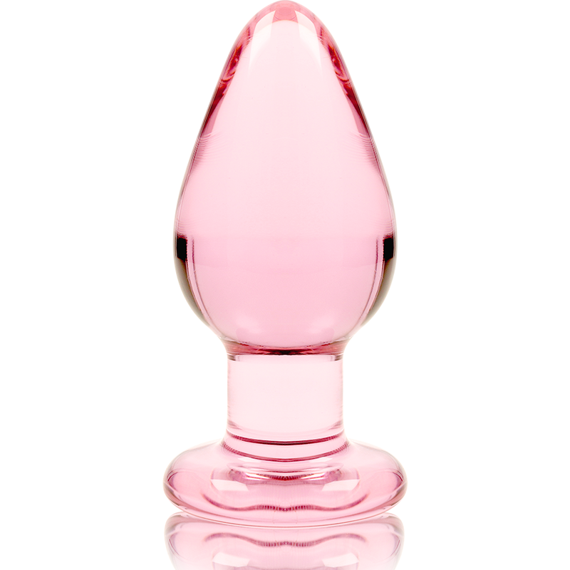 NEBULA SERIES BY IBIZA - MODELLO 3 PLUG ANALE VETRO BOROSILICATO ROSA 11 CM -O- 5 CM
