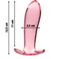 NEBULA SERIES BY IBIZA - MODELLO 5 PLUG ANALE VETRO BOROSILICATO ROSA 12.5 CM -O- 3.5 CM