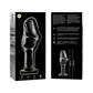 NEBULA SERIES BY IBIZA - MODELLO 6 PLUG ANALE VETRO BOROSILICATO TRASPARENTE 12.5 CM -O- 4 CM