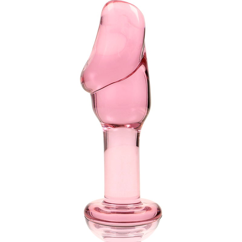 NEBULA SERIES BY IBIZA - MODELLO 6 PLUG ANALE VETRO BOROSILICATO ROSA 12.5 CM -O- 4 CM
