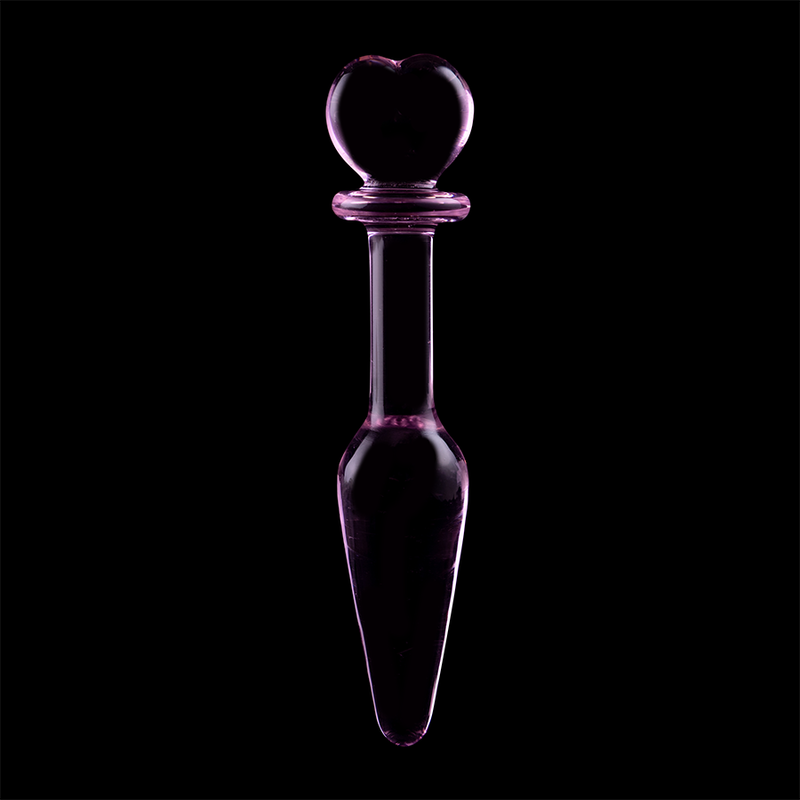 NEBULA SERIES BY IBIZA - MODELLO 7 PLUG ANALE VETRO BOROSILICATO ROSA 13.5 CM -O- 3 CM