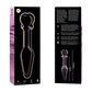 NEBULA SERIES BY IBIZA - MODELLO 7 PLUG ANALE VETRO BOROSILICATO ROSA 13.5 CM -O- 3 CM
