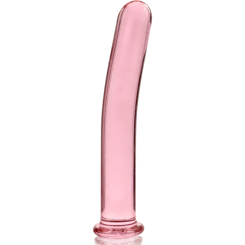 NEBULA SERIES BY IBIZA - MODELLO 8 DILDO IN VETRO BOROSILICATO ROSA 14.5 CM -O- 2 CM