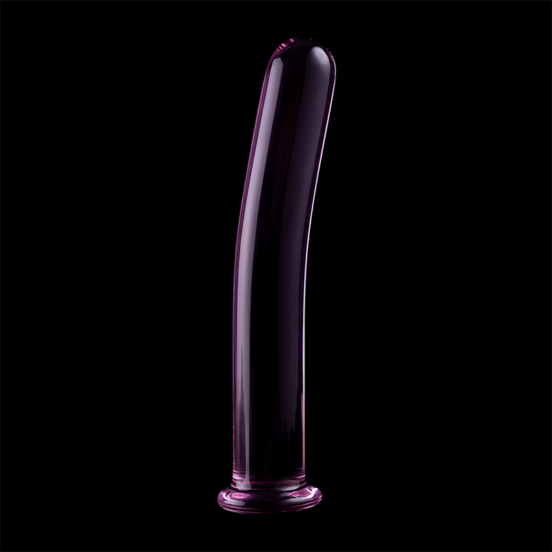 NEBULA SERIES BY IBIZA - MODELLO 8 DILDO IN VETRO BOROSILICATO ROSA 14.5 CM -O- 2 CM