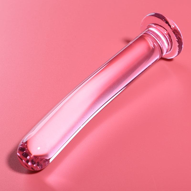 NEBULA SERIES BY IBIZA - MODELLO 8 DILDO IN VETRO BOROSILICATO ROSA 14.5 CM -O- 2 CM