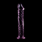 NEBULA SERIES BY IBIZA - MODELLO 12 DILDO IN VETRO BOROSILICATO ROSA 17 CM -O- 3.5 CM