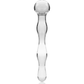 NEBULA SERIES BY IBIZA - MODELLO 13 DILDO IN VETRO BOROSILICATO TRASPARENTE 18 CM -O- 3.5 CM