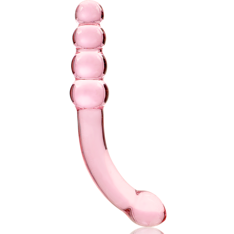 NEBULA SERIES BY IBIZA - MODELLO 14 DILDO IN VETRO BOROSILICATO ROSA 18.5 CM -O- 3 CM