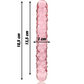 NEBULA SERIES BY IBIZA - MODELLO 15 DILDO IN VETRO BOROSILICATO ROSA 18.5 CM -O- 3 CM