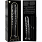 NEBULA SERIES BY IBIZA - MODELLO 16 DILDO IN VETRO BOROSILICATO TRASPARENTE 18.5 CM -O- 3 CM