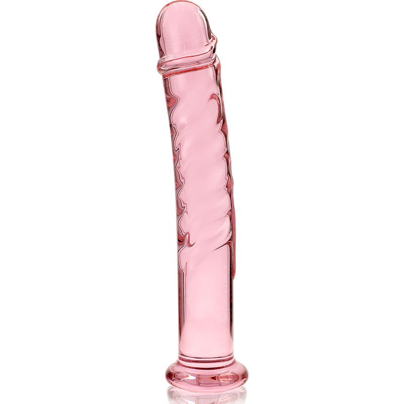 NEBULA SERIES BY IBIZA - MODELLO 16 DILDO IN VETRO BOROSILICATO ROSA 18.5 CM -O- 3 CM