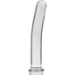 NEBULA SERIES BY IBIZA - MODELLO 17 DILDO IN VETRO BOROSILICATO TRASPARENTE 18.5 CM -O- 3 CM