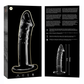 NEBULA SERIES BY IBIZA - MODELLO 19 DILDO IN VETRO BOROSILICATO TRASPARENTE 18.5 CM -O- 4 CM