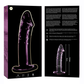 NEBULA SERIES BY IBIZA - MODELLO 19 DILDO IN VETRO BOROSILICATO ROSA 18.5 CM -O- 4 CM