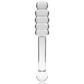 NEBULA SERIES BY IBIZA - MODELLO 20 DILDO IN VETRO BOROSILICATO TRASPARENTE 20.5 CM -O- 3 CM