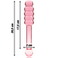 NEBULA SERIES BY IBIZA - MODELLO 20 DILDO IN VETRO BOROSILICATO ROSA 20.5 CM -O- 3 CM