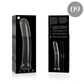 NEBULA SERIES BY IBIZA - MODELLO 9 DILDO IN VETRO BOROSILICATO TRASPARENTE 15.5 CM -O- 2.5 CM