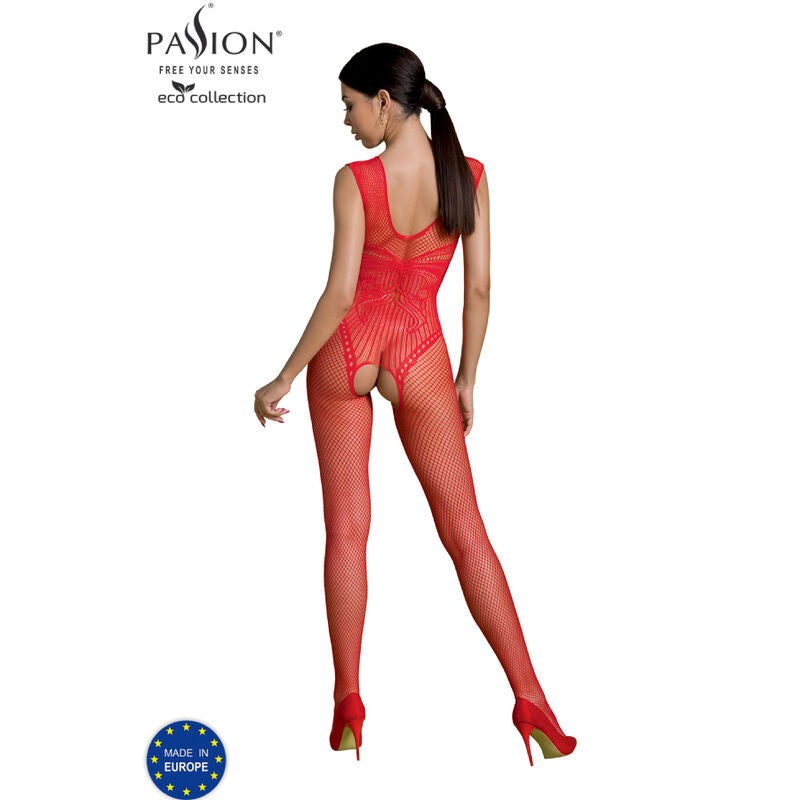 PASSION - COLLEZIONE ECO BODYSTOCKING ECO BS003 ROSSO