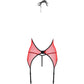 PASSION - CORSETTO PEONIA LINEA EROTICA ROSSO L/XL