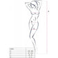 PASSION - BS095 BODYSTOCKING BIANCO TAGLIA UNICA