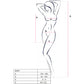PASSION - BS097 BODYSTOCK ROSSO TAGLIA UNICA