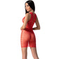 PASSION - BS097 BODYSTOCK ROSSO TAGLIA UNICA