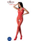PASSION - BS098 BODYSTOCK ROSSO TAGLIA UNICA