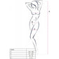PASSION - BS098 BODYSTOCKING BIANCO TAGLIA UNICA