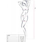 PASSION - BS099 BODYSTOCK ROSSO TAGLIA UNICA