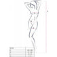 PASSION - BODYSTOCKING BIANCO BS100 TAGLIA UNICA