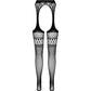 PASSION - S026 COLLANT NERO CON GIARRETTIERA TAGLIA UNICA
