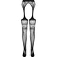 PASSION - S026 COLLANT NERO CON GIARRETTIERA TAGLIA UNICA