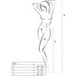PASSION - S026 CALZE BIANCHE CON GIARRETTIERA TAGLIA UNICA