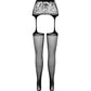 PASSION - S028 COLLANT NERO CON GIARRETTIERA TAGLIA UNICA