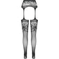 PASSION - S029 COLLANT NERO CON GIARRETTIERA TAGLIA UNICA