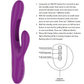 INTENSE - APOLO VIBRATORE MULTIFUNZIONE RICARICABILE 7 VIBRAZIONI CON LINGUA OSCILLANTE VIOLA