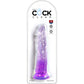 KING COCK - CLEAR PENE REALISTICO 19.7 CM VIOLA