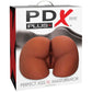 PDX PLUS - MASTURBATORE MARRONE A DOPPIA ENTRATA ASS XL PERFECT