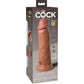KING COCK - ELITE DILDO REALISTICO VIBRANTE E SILICONE 20.3 CM CARAMEL