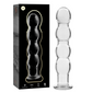 NEBULA SERIES BY IBIZA - MODELLO 10 DILDO IN VETRO BOROSILICATO TRASPARENTE 16.5 CM -O- 3.5 CM