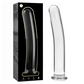 NEBULA SERIES BY IBIZA - MODELLO 17 DILDO IN VETRO BOROSILICATO TRASPARENTE 18.5 CM -O- 3 CM