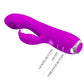 PRETTY LOVE - VIBRATORE RICARICABILE RACHEL CON ONDE STIMOLANTI VIOLA