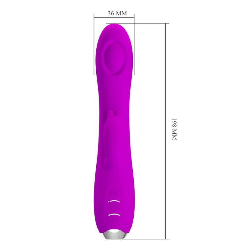PRETTY LOVE - VIBRATORE REGINA - ONDE STIMOLANTI RICARICABILI VIOLA