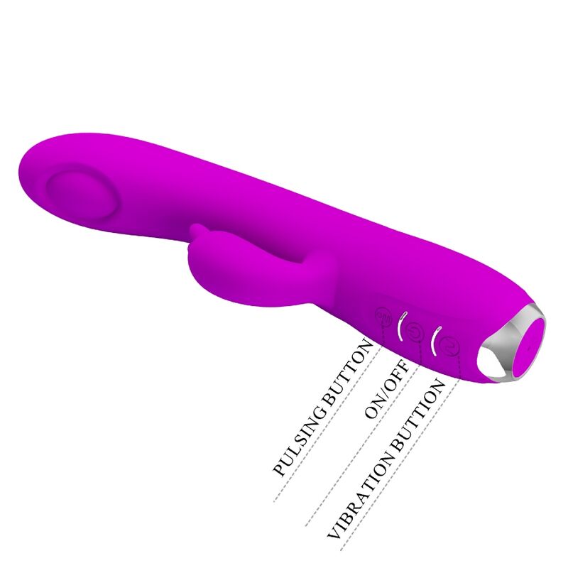 PRETTY LOVE - VIBRATORE REGINA - ONDE STIMOLANTI RICARICABILI VIOLA