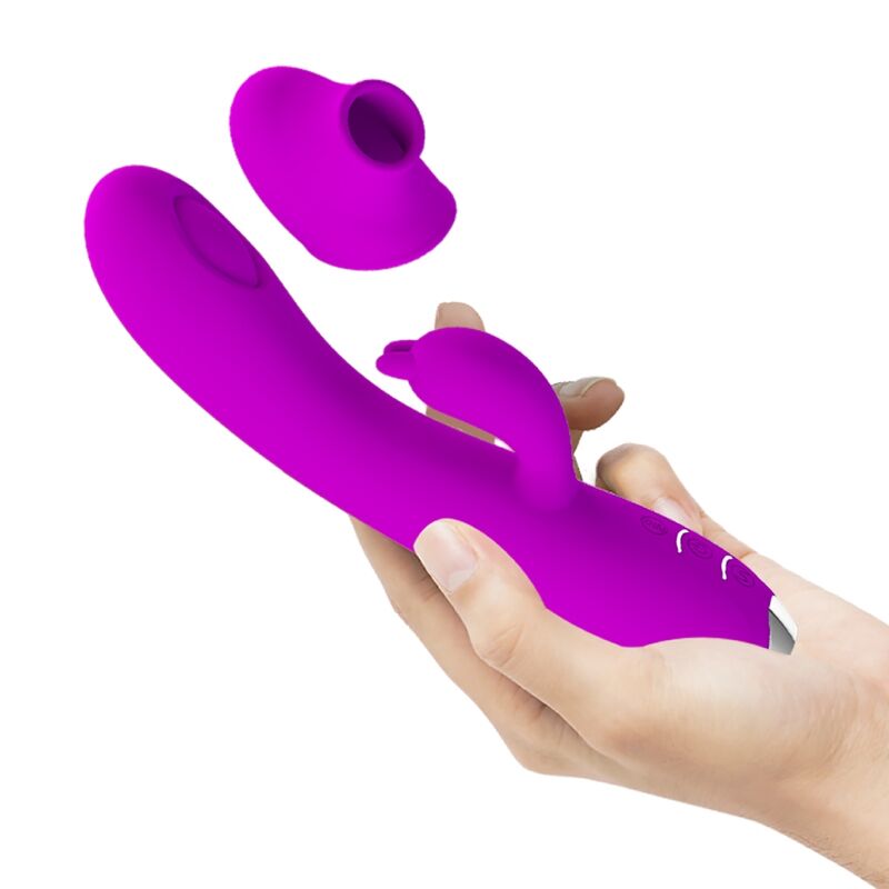PRETTY LOVE - VIBRATORE REGINA - ONDE STIMOLANTI RICARICABILI VIOLA