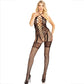 LEG AVENUE - BODYSTOCKING CAVEZZA COLLO ROSSO CUORI NERO