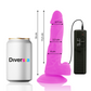 DIVERSIA - DILDO VIBRANTE FLESSIBILE VIOLA 18 CM -O- 4 CM