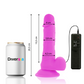 DIVERSIA - DILDO VIBRANTE FLESSIBILE VIOLA 20.5 CM -O- 4.2 CM