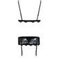 LIVCO CORSETTI FASHION - BELITA LC 90231 REGGISENO + SLIP + REGGISENO NERO L/XL